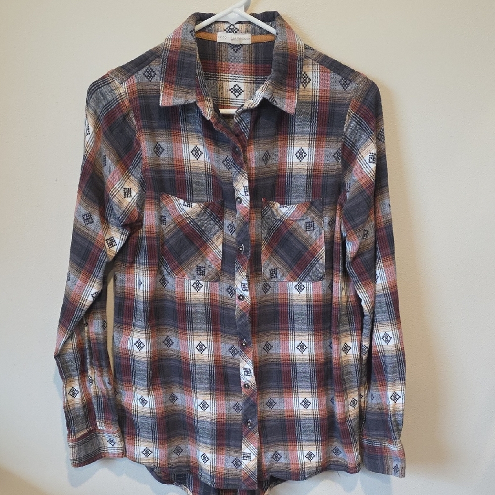 Women's Casual Plaid Button Down Shirt